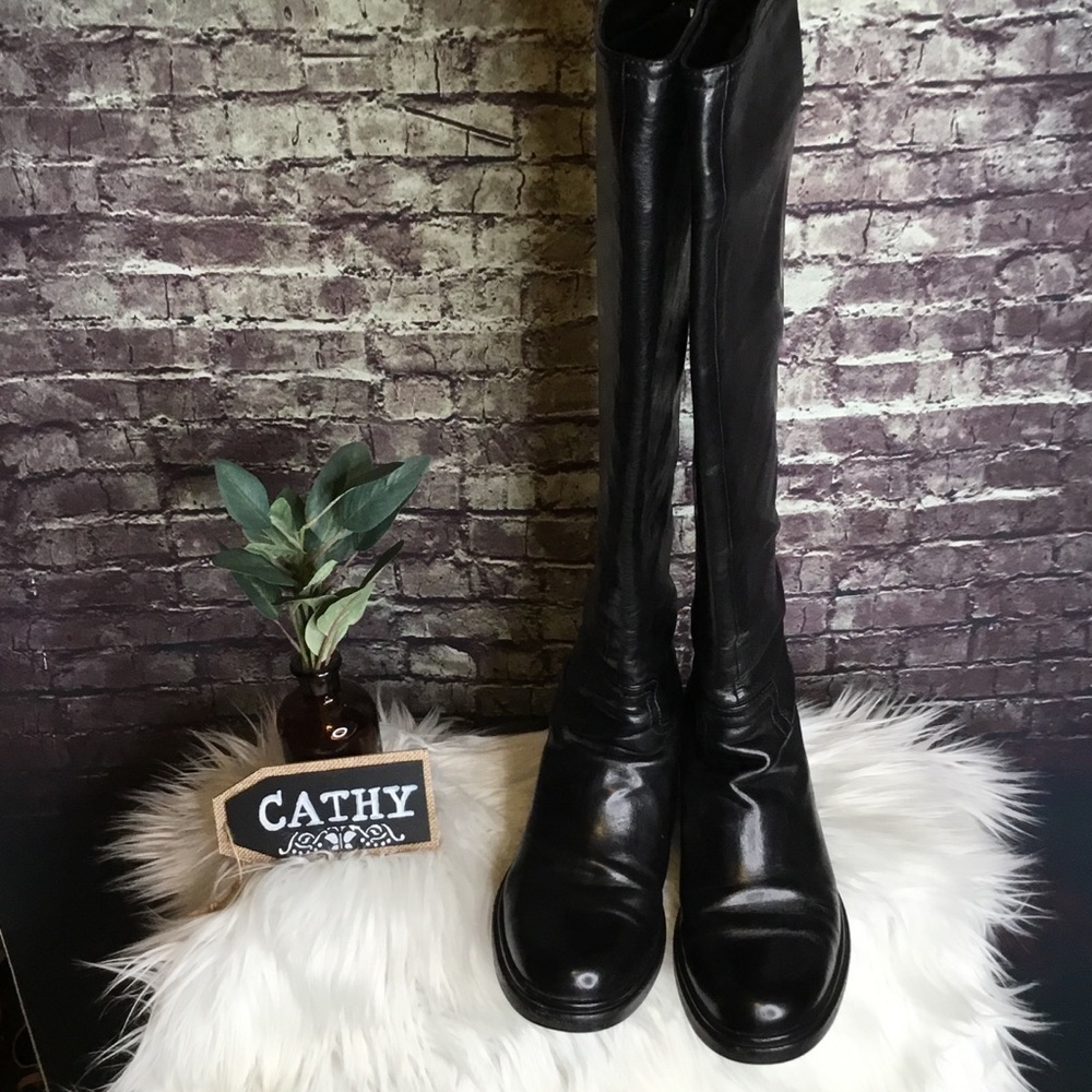 ⛔️SOLD⛔️Miu Miu Black Lace Up Riding Boots! - Picture 4 of 9